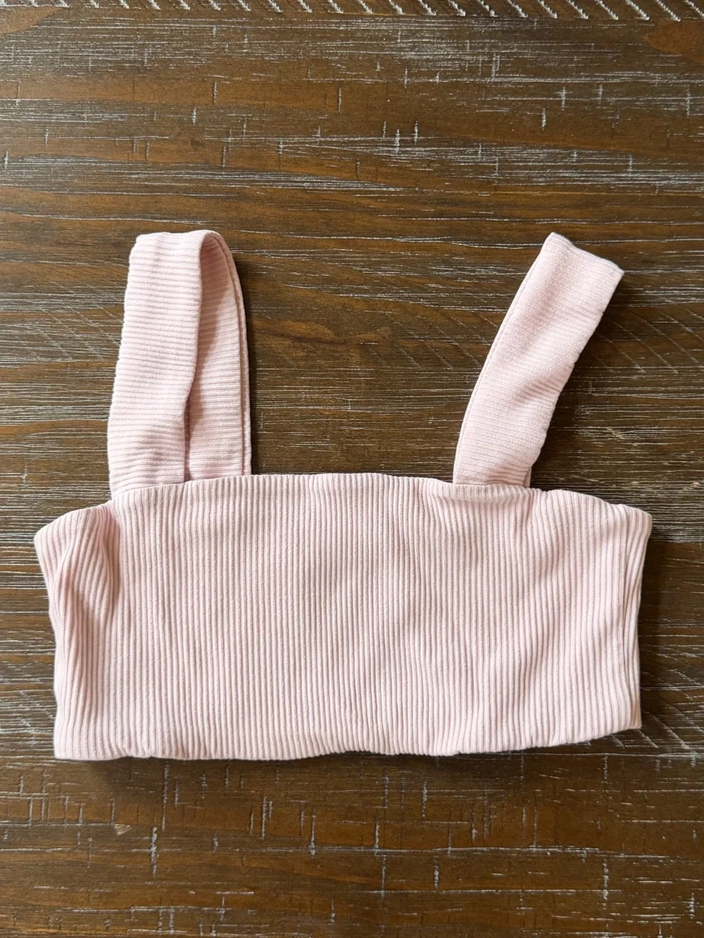 Daily Drills Ribbed Lawson Bra in‎ Pink